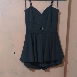 Black Sweetheart Spaghetti Strap Dress